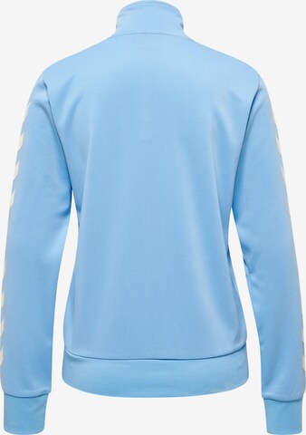 Hummel Athletic Zip-Up Hoodie 'Legacy' in Blue