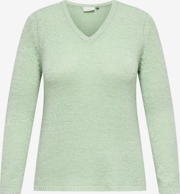 Pull-over 'CARGeena' ONLY Carmakoma en vert : devant