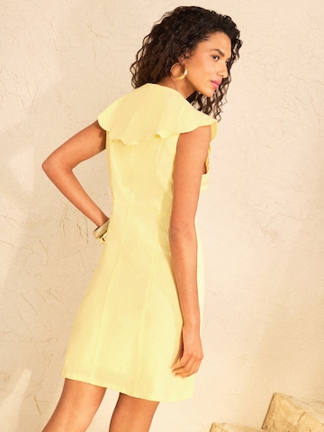 Robe love & roses en jaune