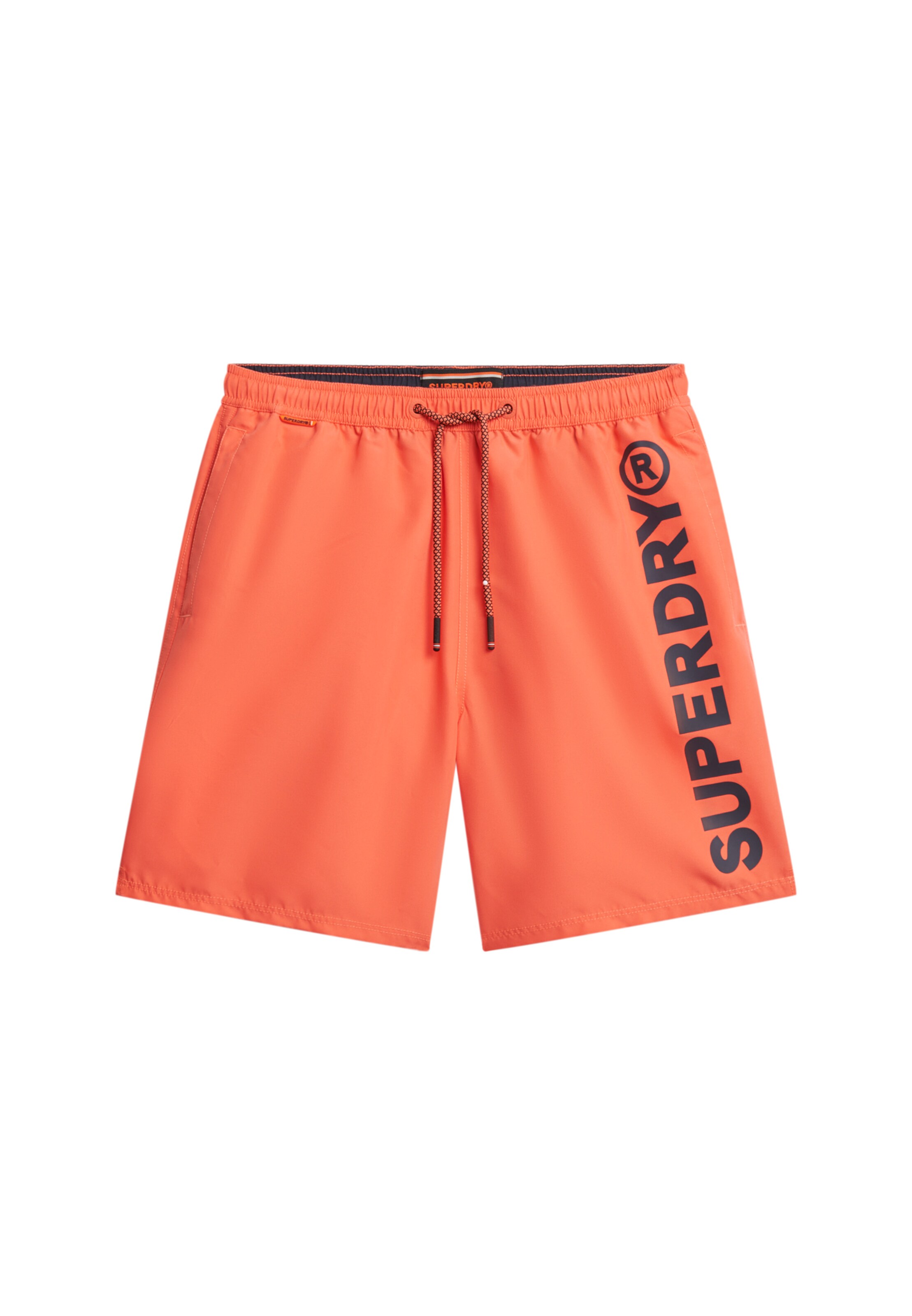 Shorts de bain Superdry en orange : devant