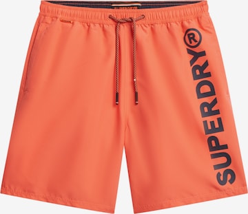 Superdry Badeshorts in Orange: Vorderseite