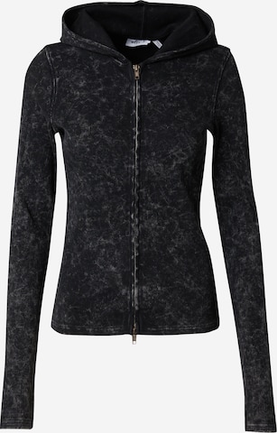 WEEKDAY Sweat jacket in Black: front