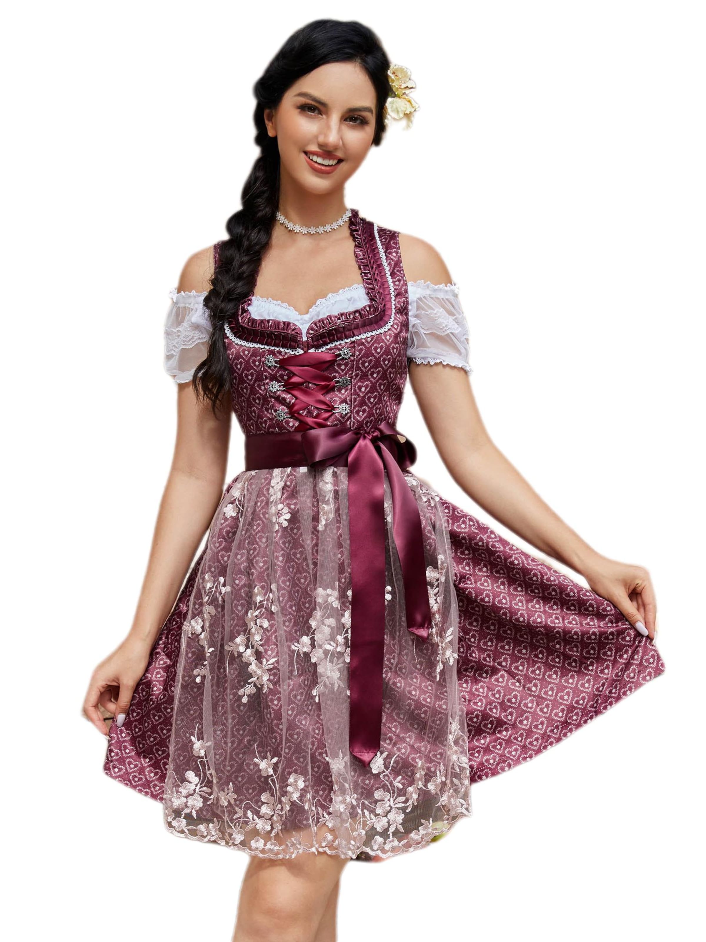 Yesfashion Dirndl in Red: front