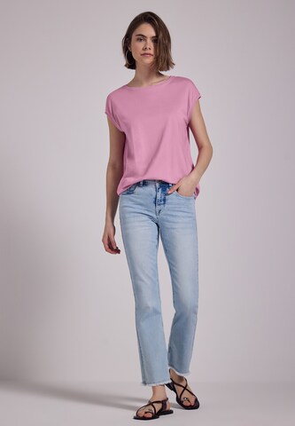 Street One Studio Shirt in Unifarbe in Pink
