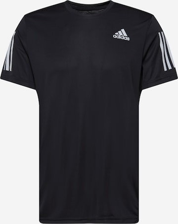 ADIDAS SPORTSWEAR Funkcionalna majica 'Own The Run' | črna barva: sprednja stran