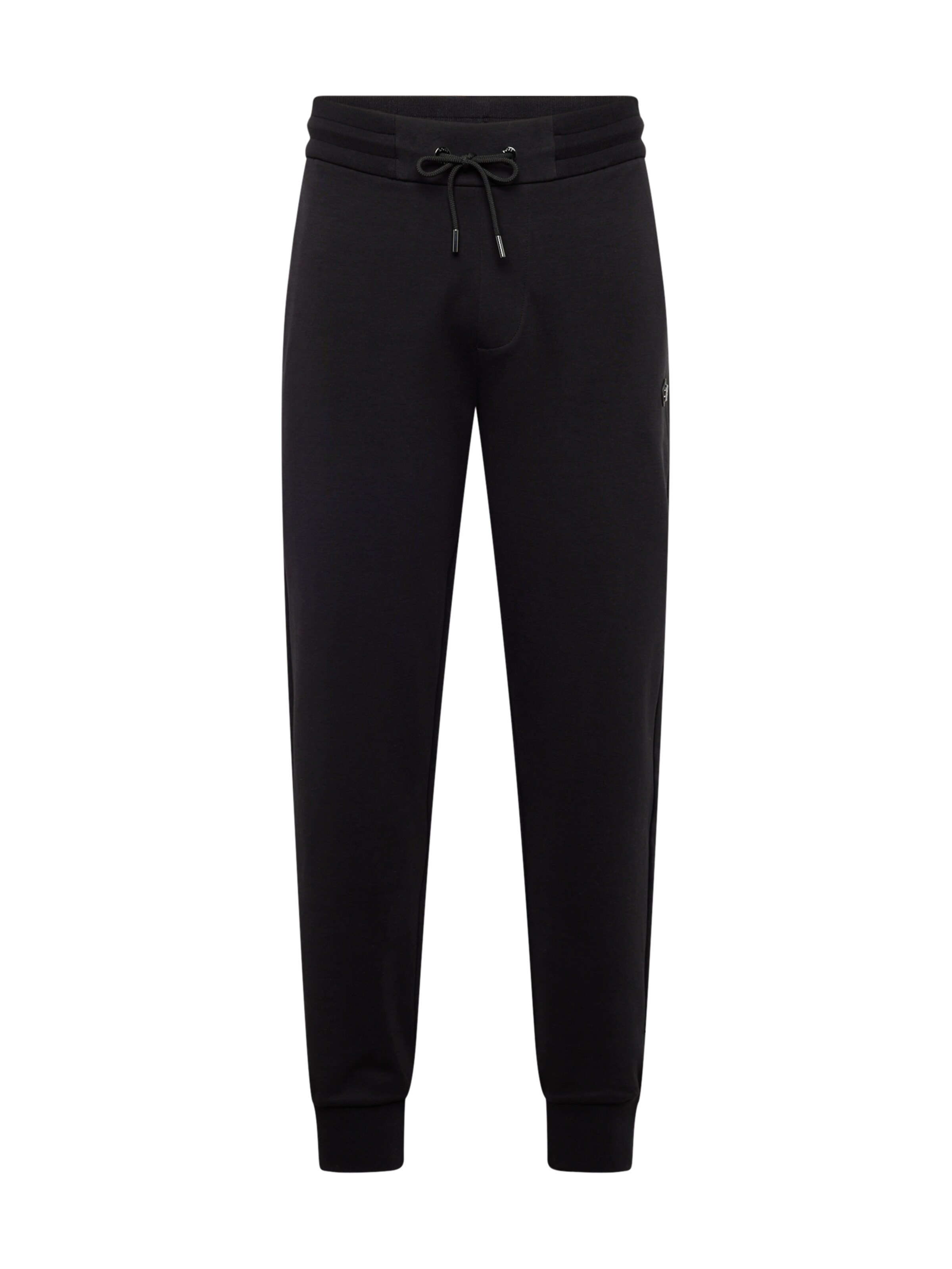 Effilé Pantalon 'Locsin' BOSS en noir : devant