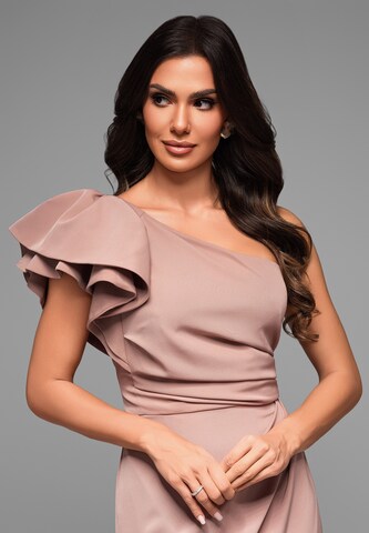 Ombre Evening dress in Beige