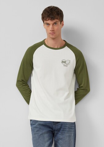 Sweat-shirt s.Oliver en beige : devant