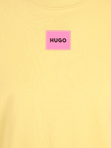 HUGO Tričko 'Diragolino212' – žlutá