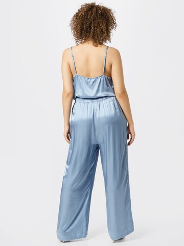 Guido Maria Kretschmer Curvy Regular Pleat-Front Pants 'Viktoria' in Blue