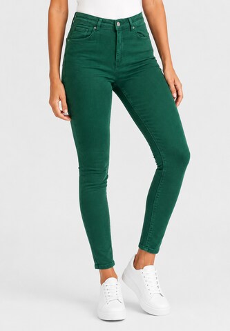 Slimfit Jeans di Elara in verde: frontale