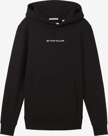 TOM TAILOR Sweatshirt in Schwarz: predná strana