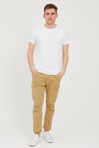 INDICODE JEANS Regular Cargobroek 'NUVA' in Beige