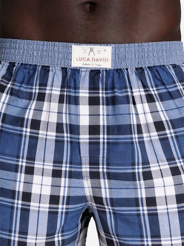 Luca David Boxershorts ' Olden Glory ' in Blauw