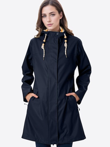 ATLASLAVA Outdoor Coat in Blue: front