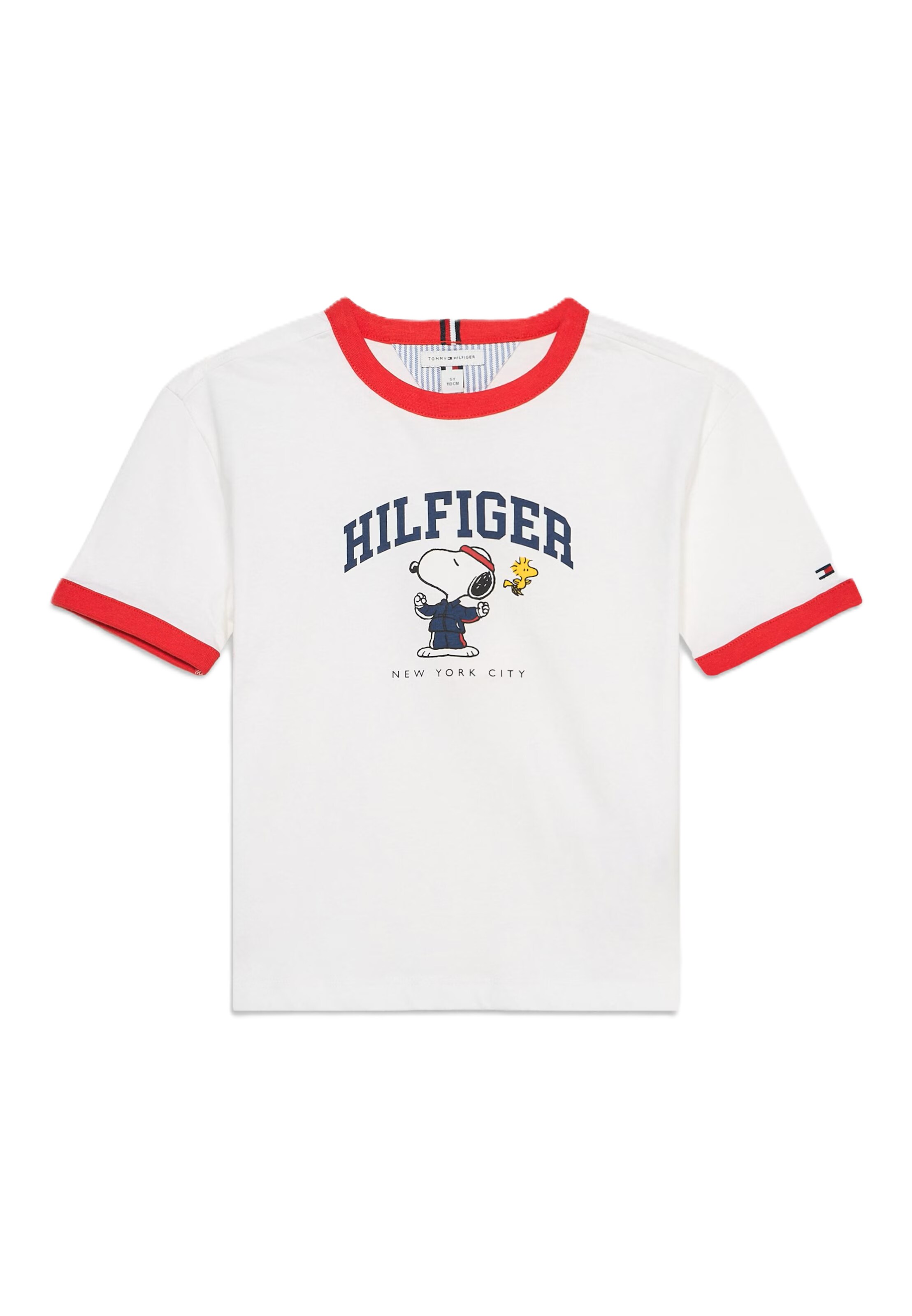 balts TOMMY HILFIGER T-Krekls 'PEANUTS': no priekšpuses