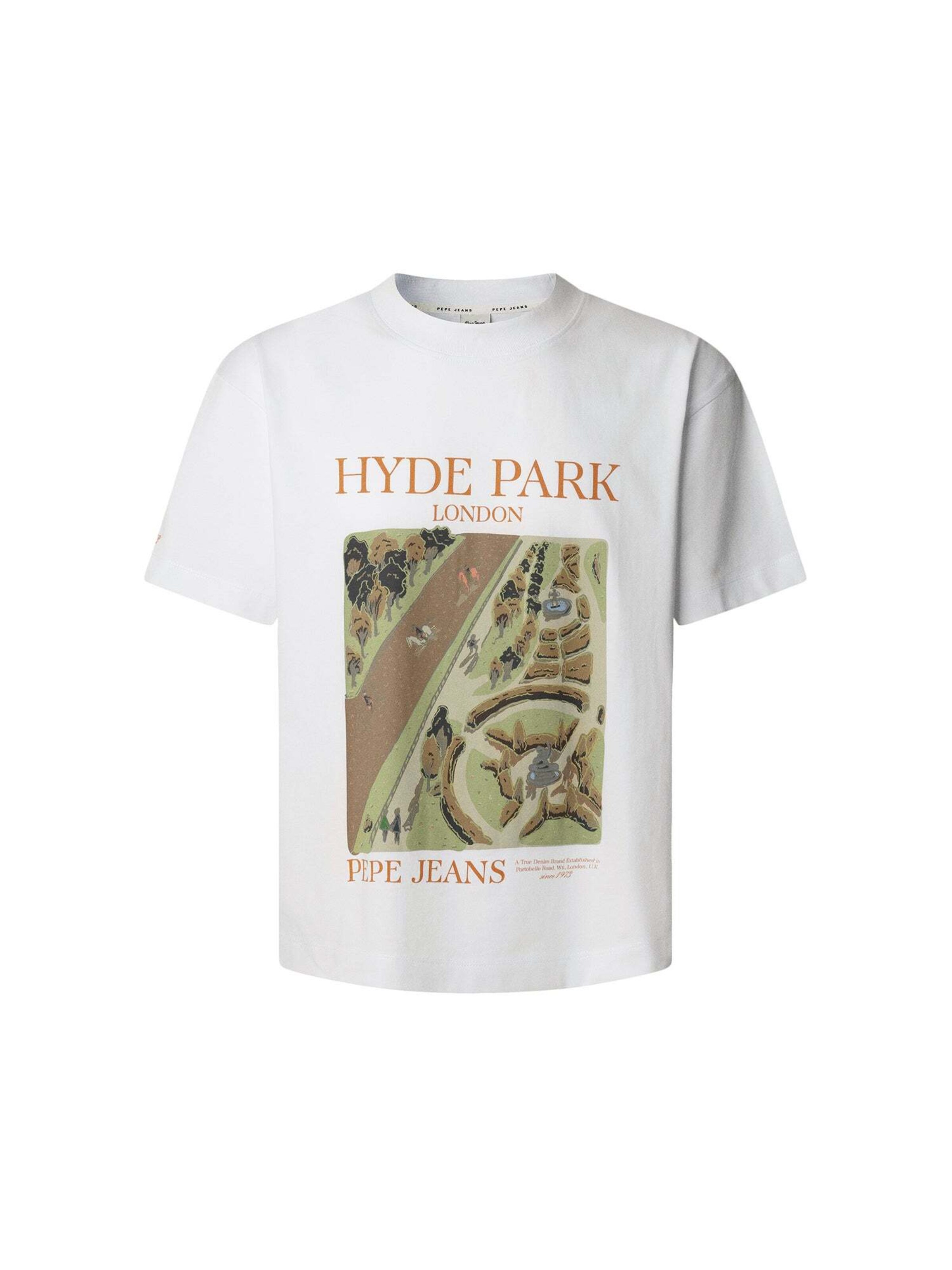 Pepe Jeans Shirt 'Hyde Park' in Wit: voorkant
