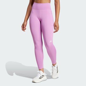 ADIDAS PERFORMANCE Skinny Sportbroek 'Own the Run' in Lila: voorkant