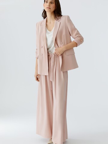OUI Wide leg Pleat-Front Pants 'Palazzo' in Pink