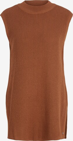 TOM TAILOR DENIM Sweater in Brown: front