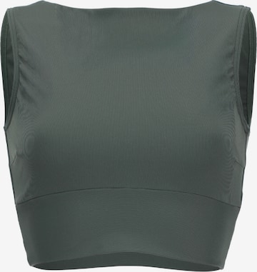 VIVIDHigh neck Bikini gornji dio 'Mix&Match' - zelena boja: prednji dio