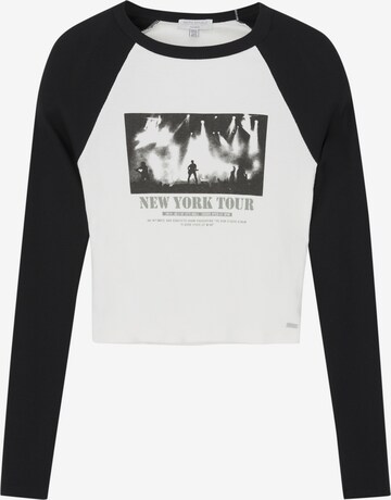 Pull&Bear Majica | črna barva: sprednja stran