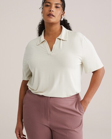 WE Fashion Tričko – béžová: přední strana