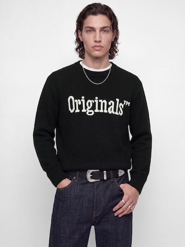 Pull-over 'JORMontreal Ollie' JACK & JONES en noir : devant