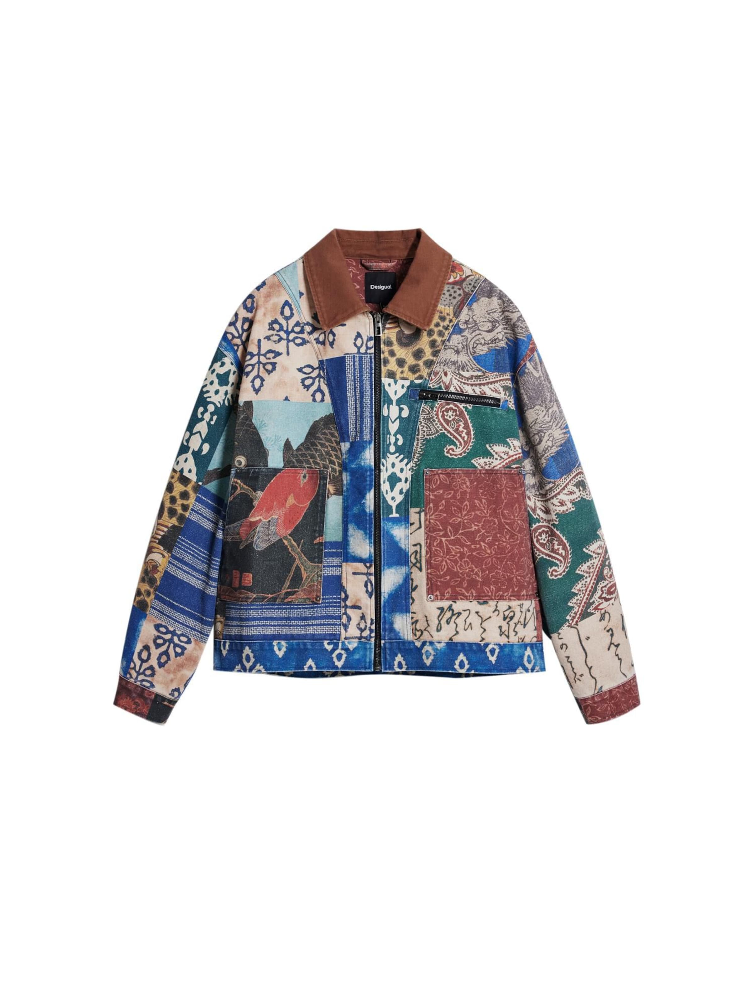 Desigual - Chaqueta de entretiempo en Mezcla de colores: frente