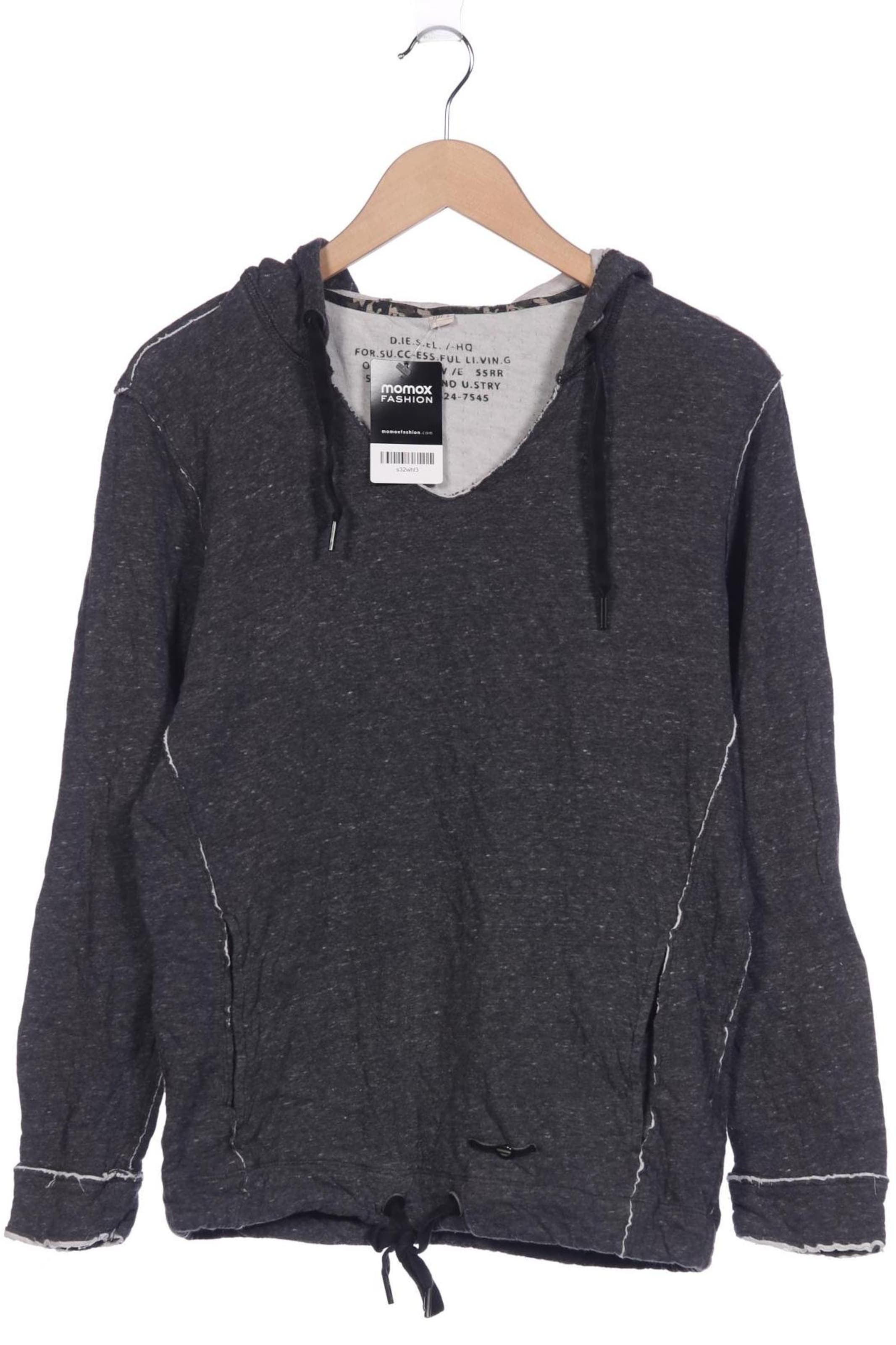 DIESEL Sweatshirt & Zip-Up Hoodie in S in Grey: front