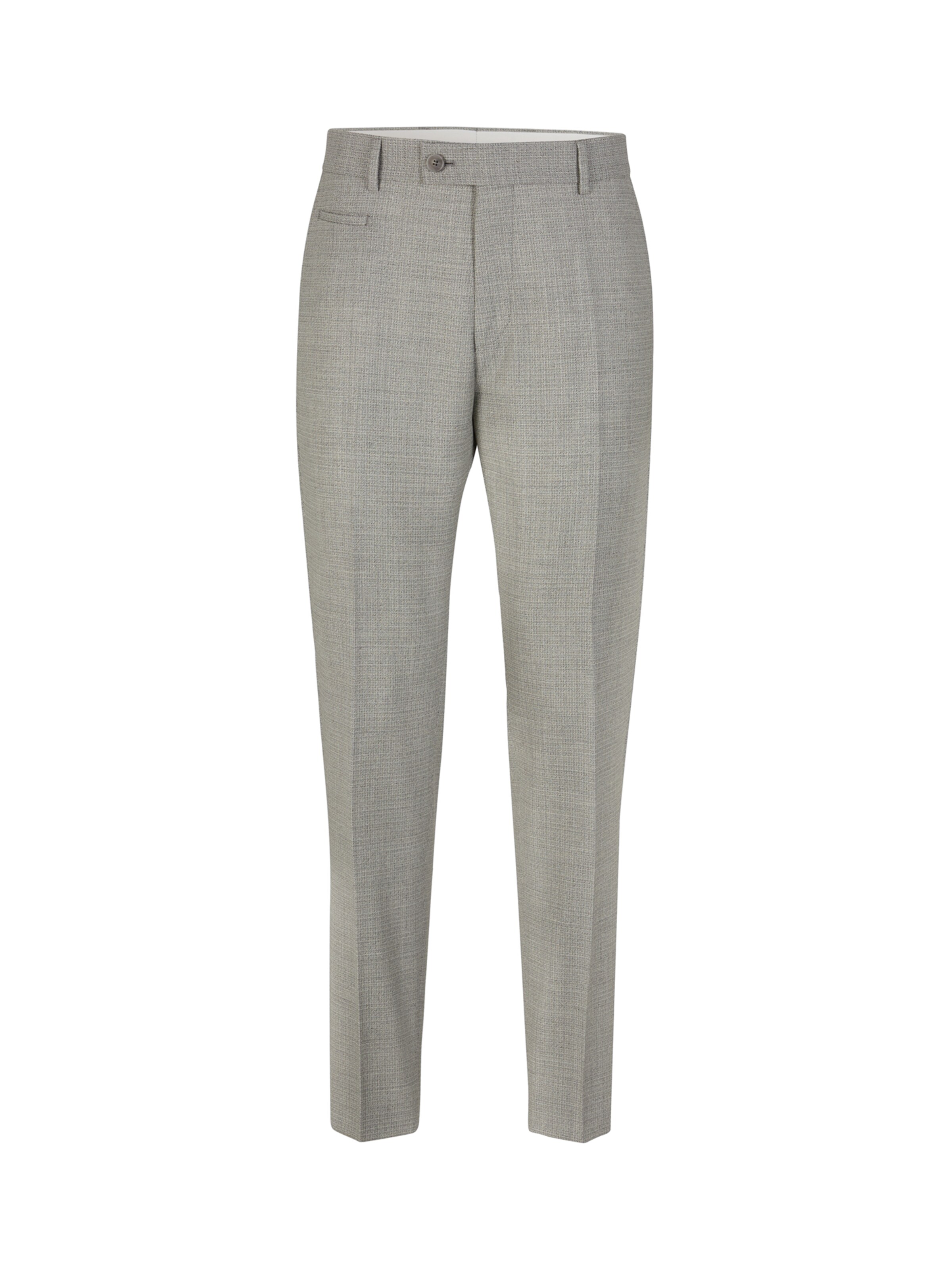 STRELLSON Slim fit Trousers with creases 'Maury' in Grey: front
