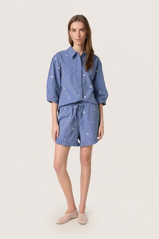 SOAKED IN LUXURY Regular Broek 'Elly' in Blauw