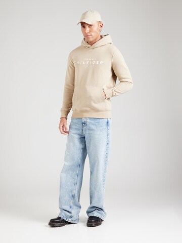 Felpa di TOMMY HILFIGER in beige