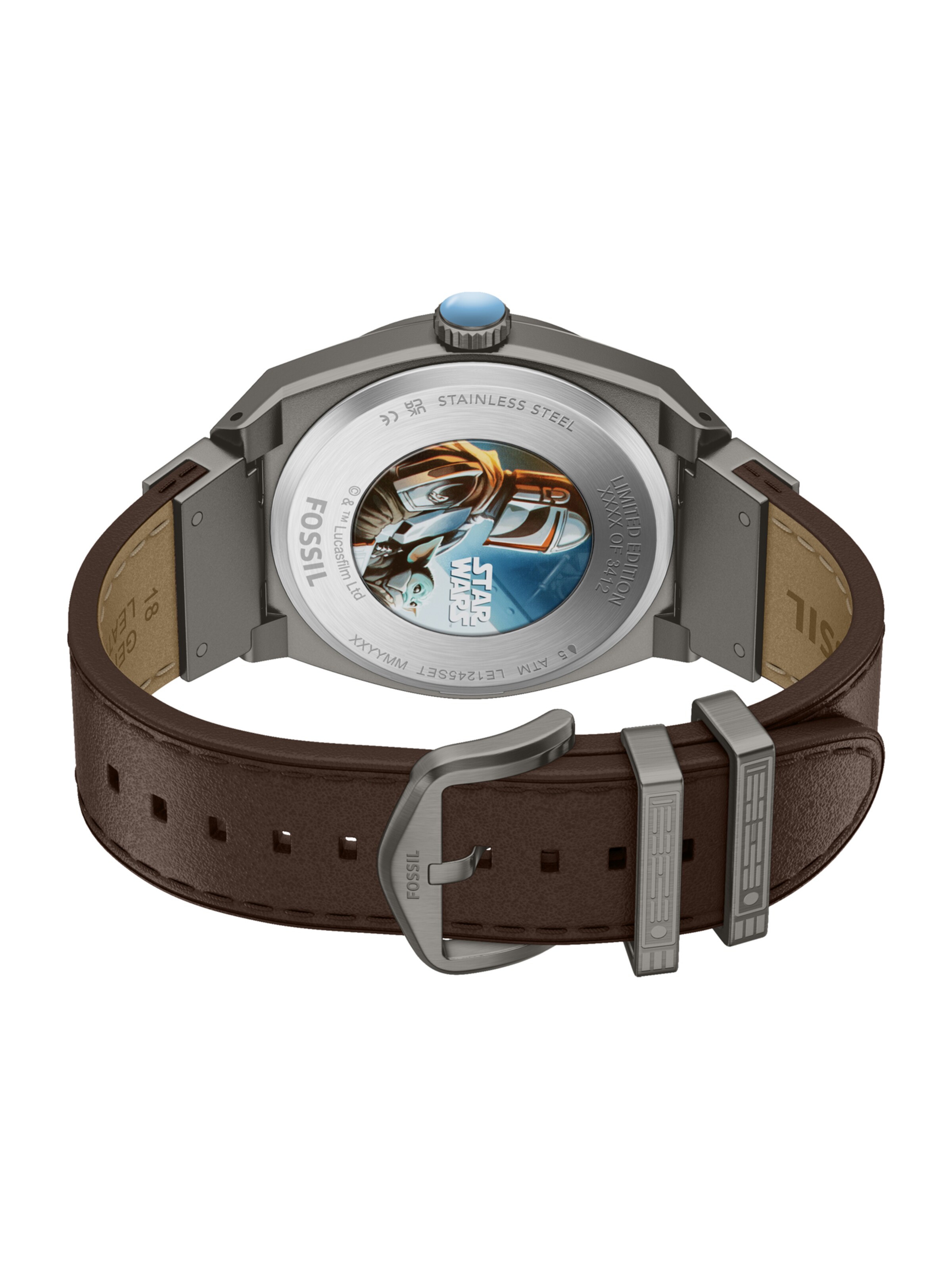FOSSIL - Reloj analógico 'EVERETT MANDALORIAN' en marrón