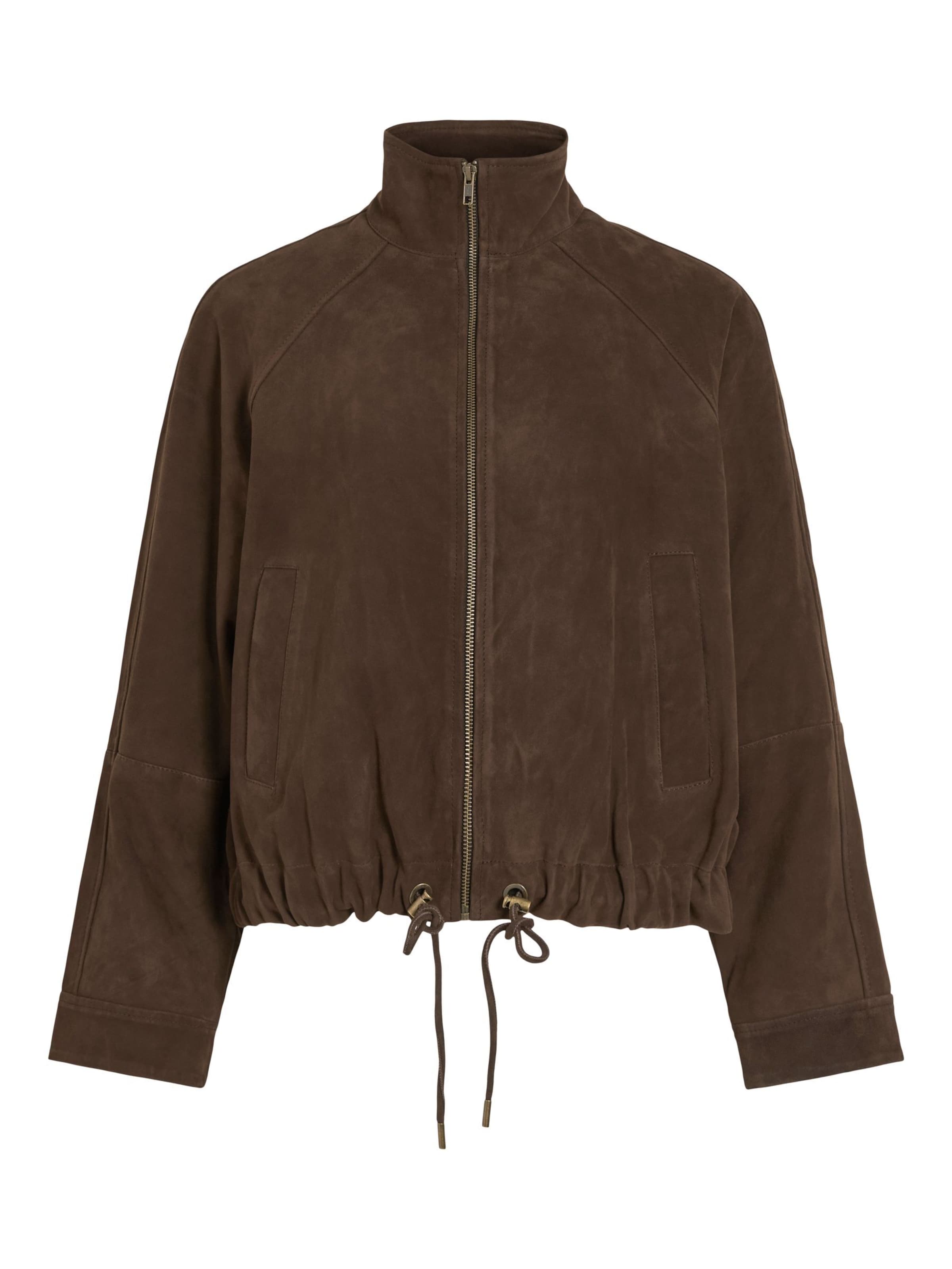 Veste mi-saison ROUGE EDIT en marron : devant