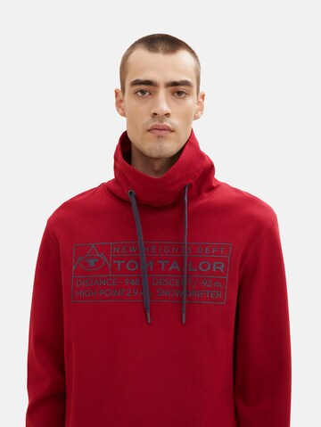 TOM TAILOR Sweatshirt in Red