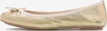 Kazar Ballet Flats in Gold: front