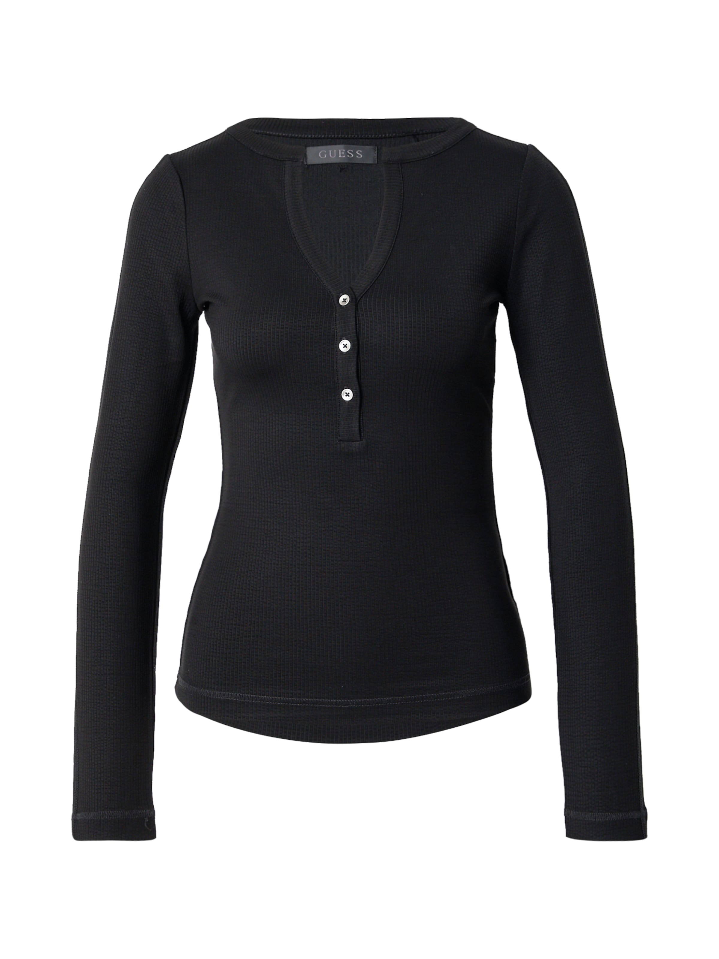 Tricou 'LENA' de la GUESS pe negru: față