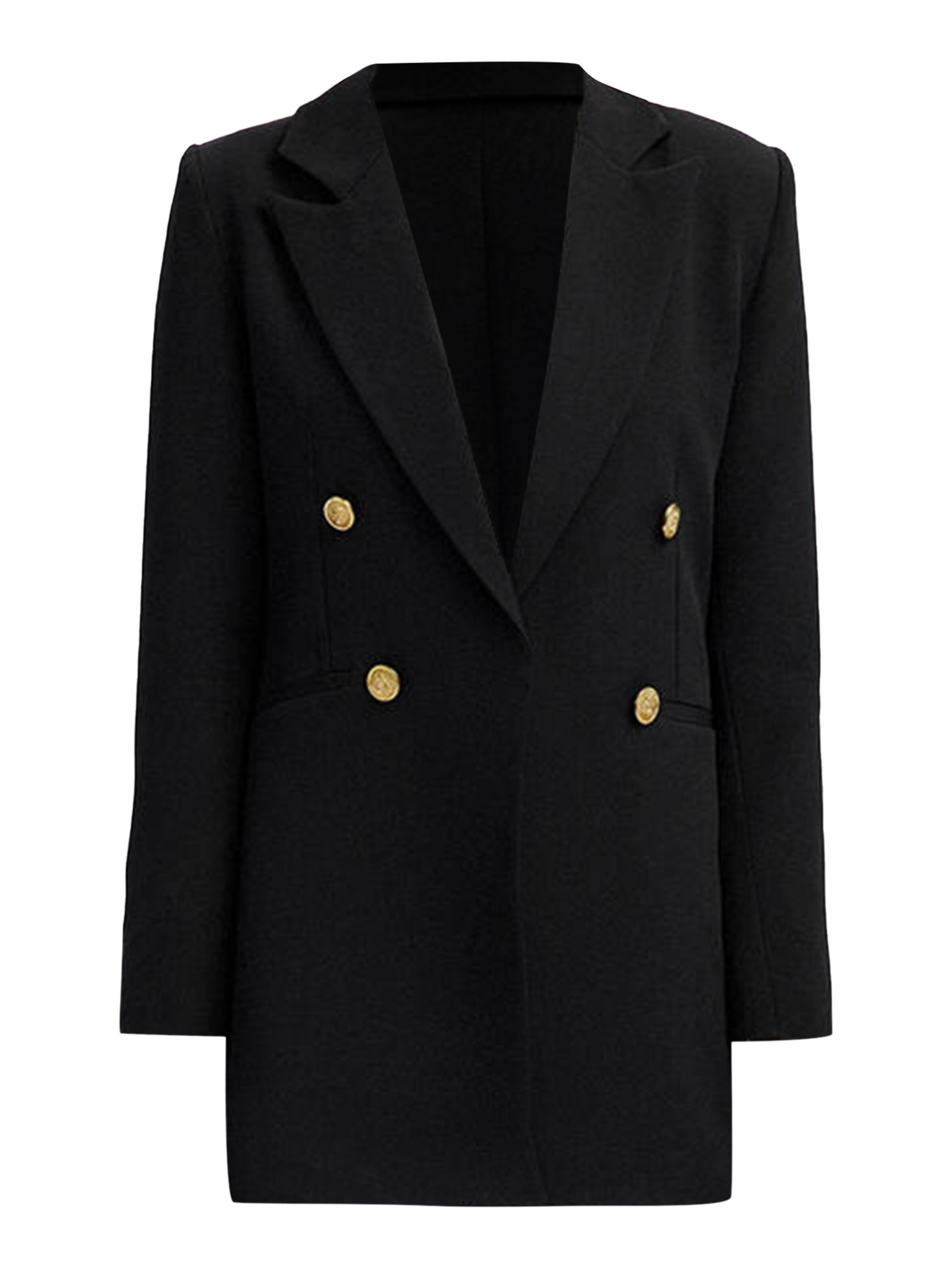 Touche Prive Tussenjas in Zwart: voorkant