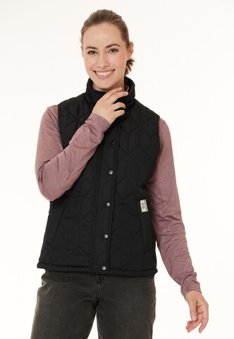 Weather Report Sports Vest 'Peggy' in Black: front
