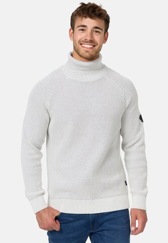 INDICODE JEANS Pullover 'Harlan' in Weiß: predná strana