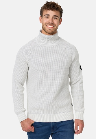 INDICODE JEANS Sweater 'Harlan' in White: front