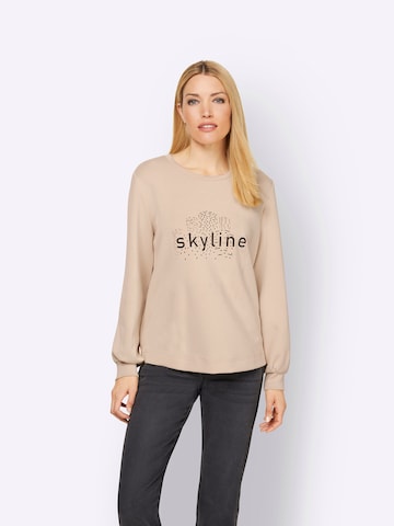 Rick Cardona by heine Sweatshirt in Beige: predná strana