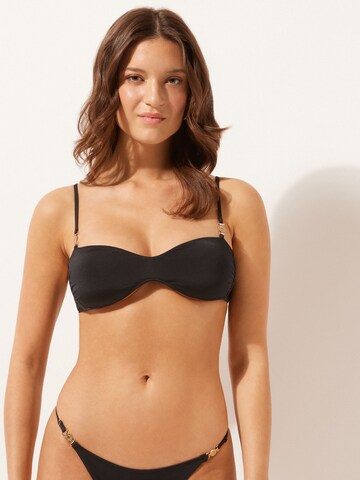 CALZEDONIA Balconette Bikini Top in Black