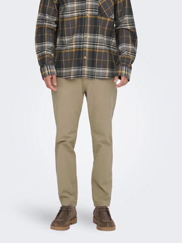 Only & Sons Regular Chinobyxa 'ONSFree' i beige: framsida