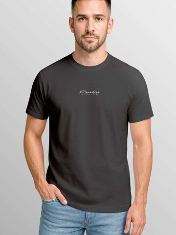 Neverless Shirt 'Palmen' in Grey: front