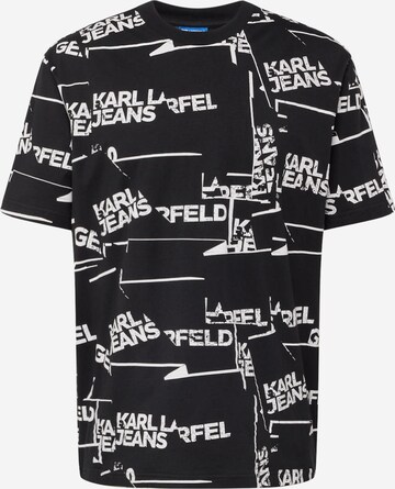 Maglietta di KARL LAGERFELD JEANS in nero: frontale