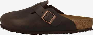 brūns BIRKENSTOCK Ādas čības 'Boston'