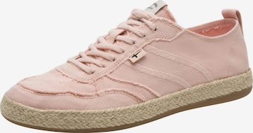 Baskets basses Tamaris en rose : devant