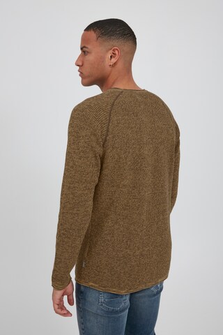 !Solid Strickpullover in Braun